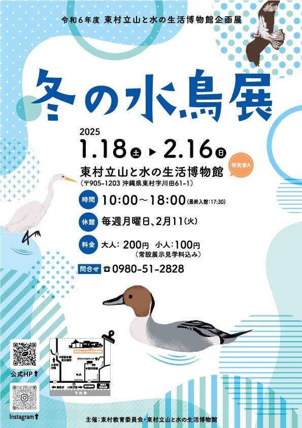 冬の水鳥展 | 沖縄イベント情報 ぴらつかこよみ