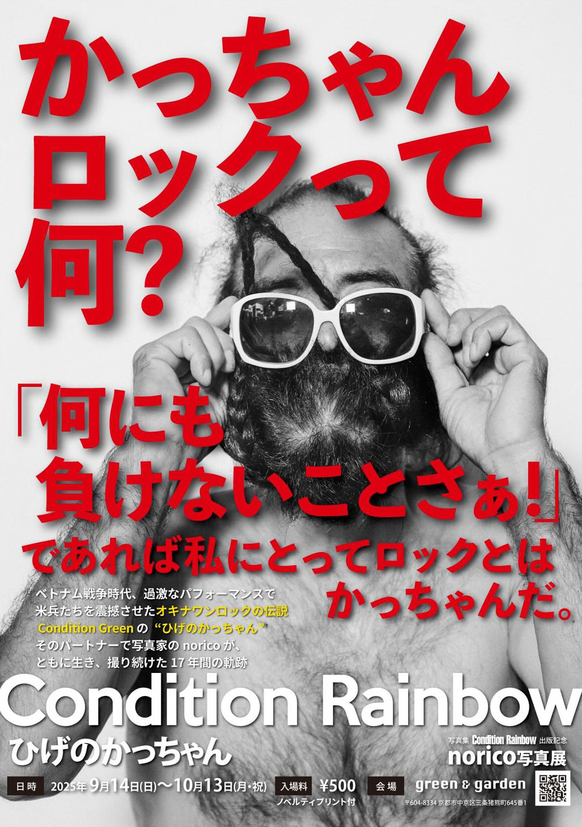 norico写真集『Condition Rainbow』出版記念写真展「ひげの