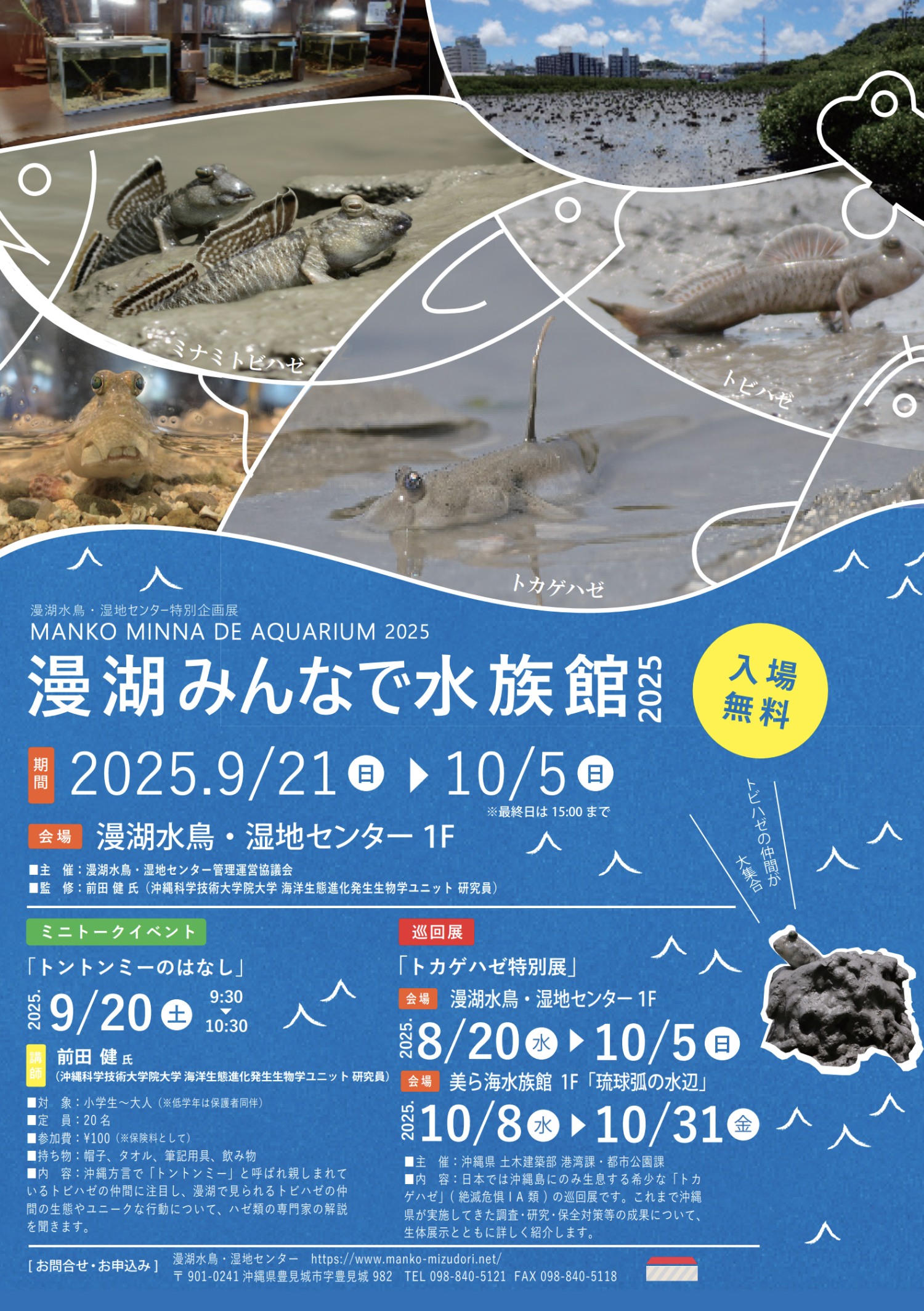 漫湖みんなで水族館2025 漫湖水鳥・湿地センター特別企画展 | 沖縄